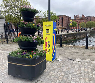 Amberol planters at Eurovision 2023