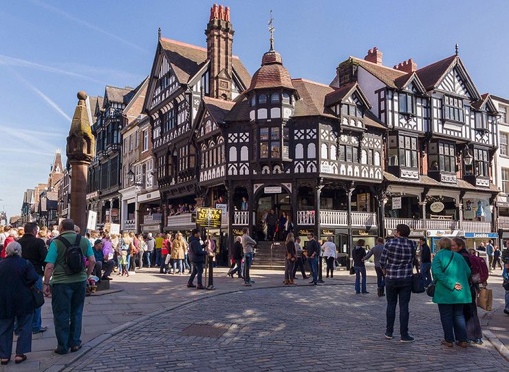 Chester welcomes the colour purple