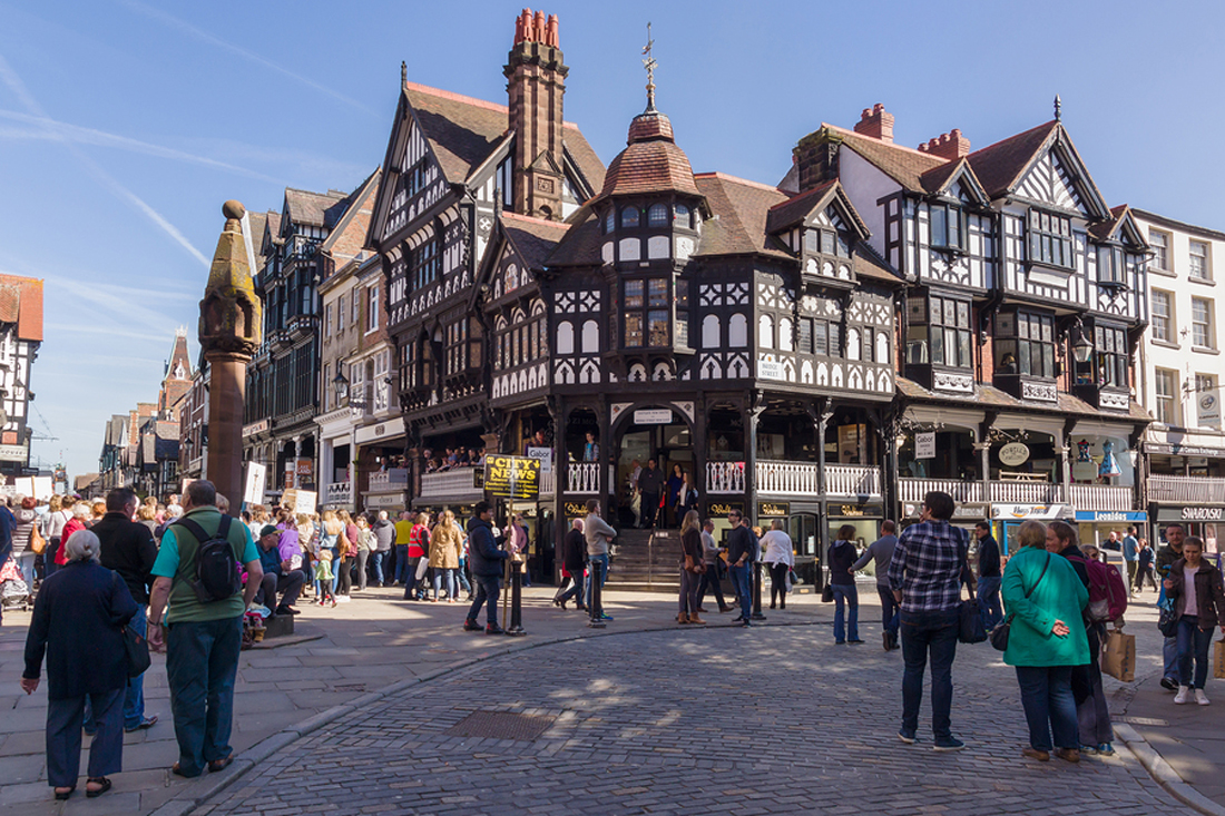Chester welcomes the colour purple