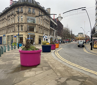 Colourful Planters make an impact in Sheffield