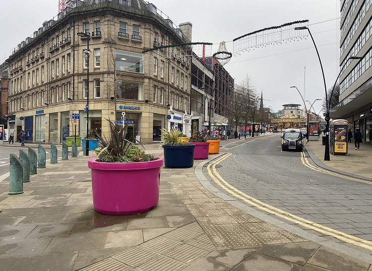 Colourful Planters make an impact in Sheffield