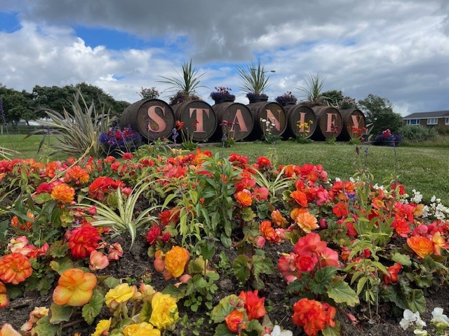 Award-winning floral displays by Stanley Town Council